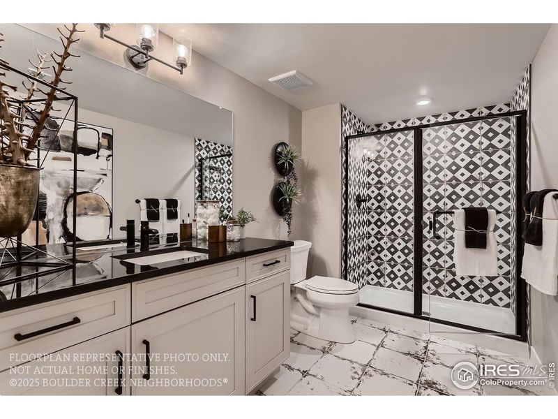 Furnished interior view inside a new home in , Broomfield (Image 20).