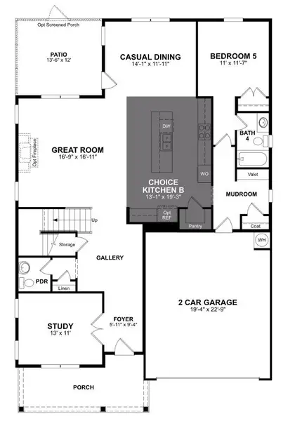 2D floor plan layout of this home in Stonewood Estates, Durham, NC (Image 2). 2D floor plan layout of this home in Stonewood Estates, Durham, NC (Image 2).