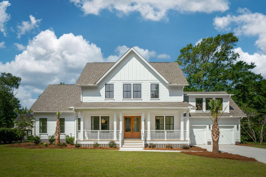 Front exterior of a new home in , Mount Pleasant, SC, highlighting curb appeal (Image 36). Front exterior of a new home in , Mount Pleasant, SC, highlighting curb appeal (Image 36).