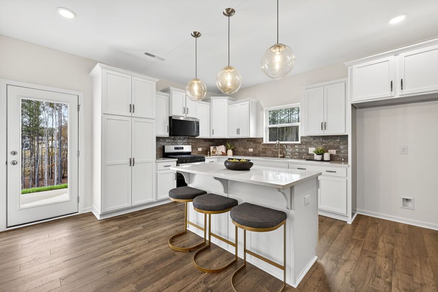 Furnished interior view inside a new home in Edgewater - Lakeview Point, Lancaster (Image 4). Furnished interior view inside a new home in Edgewater - Lakeview Point, Lancaster (Image 4).