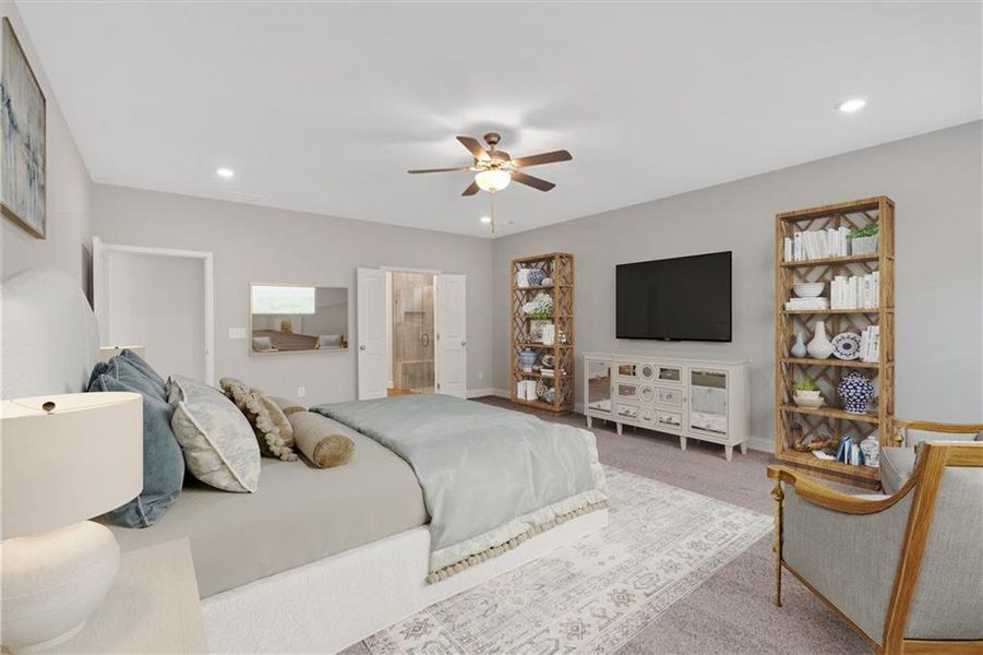 Furnished interior view inside a new home in Heritage Pointe at The Georgian, Villa Rica (Image 30).