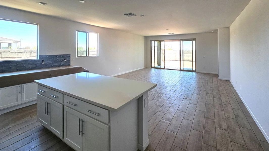 Kitchen and great room