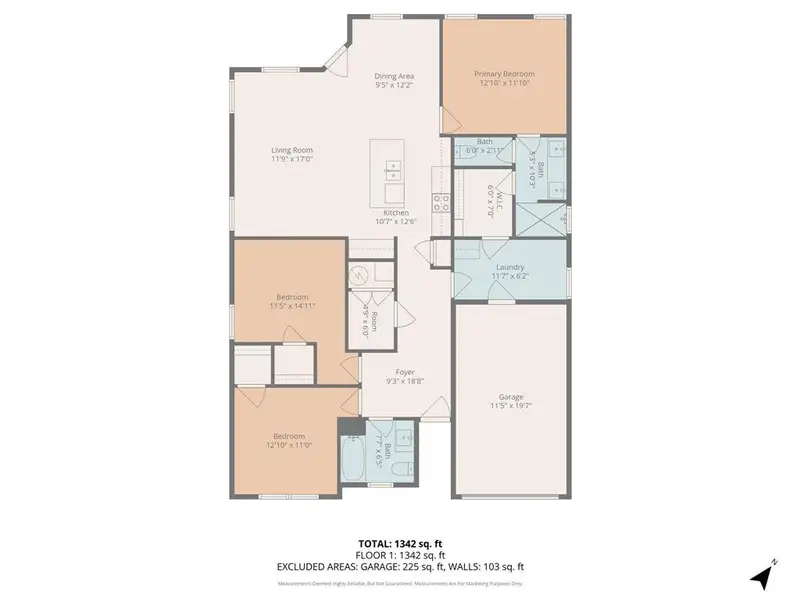 2D floor plan layout of this home in , Granbury, TX (Image 5).