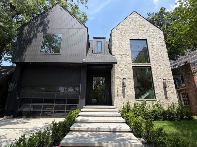 Front exterior of a new home in , Houston, TX, highlighting curb appeal (Image 17). Front exterior of a new home in , Houston, TX, highlighting curb appeal (Image 17).