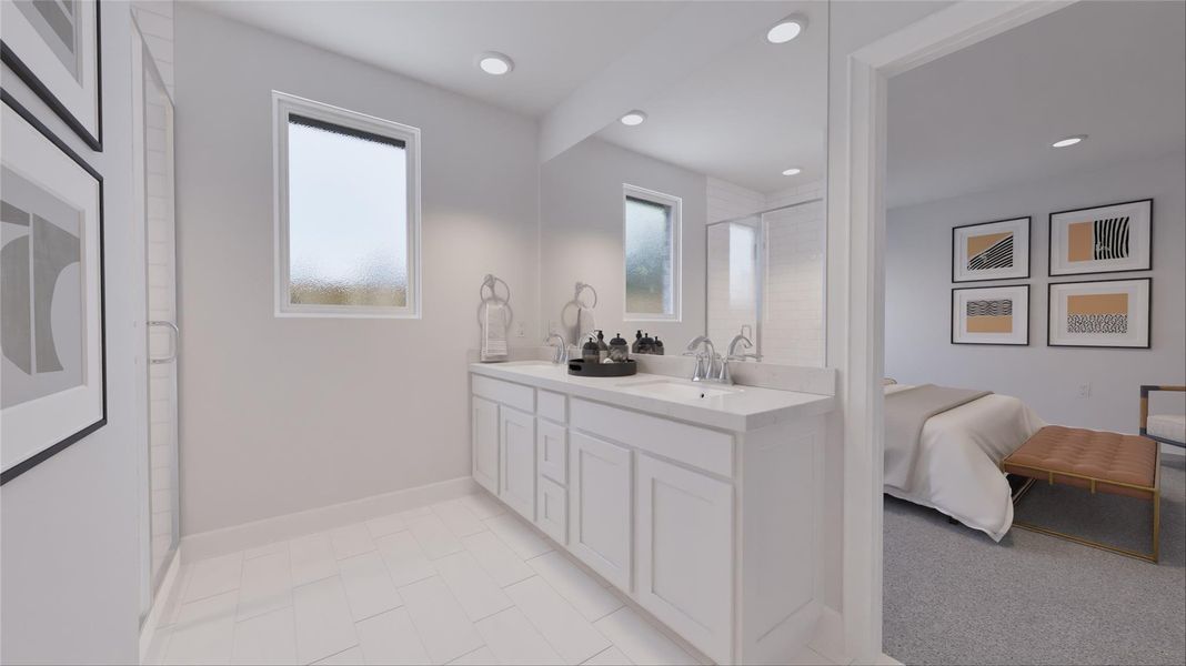 Furnished interior view inside a new home in Oakberry Trails, Waller (Image 10).