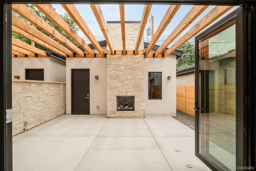 Exterior details and patio area of a home in , Denver (Image 2).