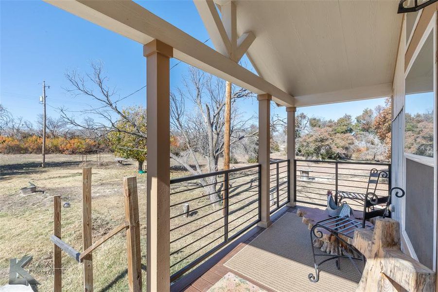 Exterior details and patio area of a home in , Abilene (Image 1).