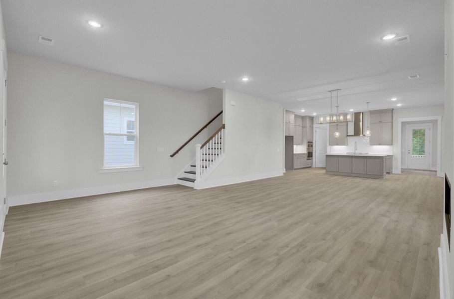 Spacious, unfurnished interior of a new home in Indigo Grove Single Family Homes, Johns Island (Image 51).