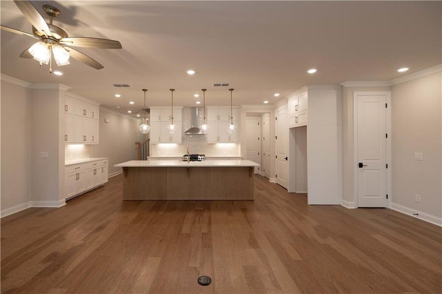 Furnished interior view inside a new home in Ward's Crossing Townhomes, Johns Creek (Image 49).