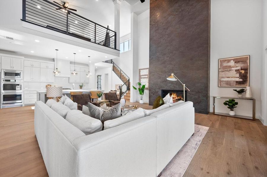 Furnished interior view inside a new home in The Highlands, Northlake (Image 9).