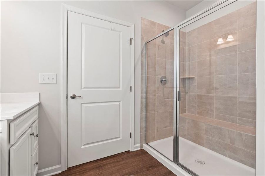 Furnished interior view inside a new home in Newberry 55+, McDonough (Image 26).