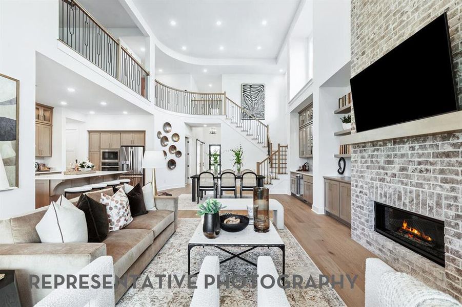 Furnished interior view inside a new home in Mosaic, Celina (Image 5).