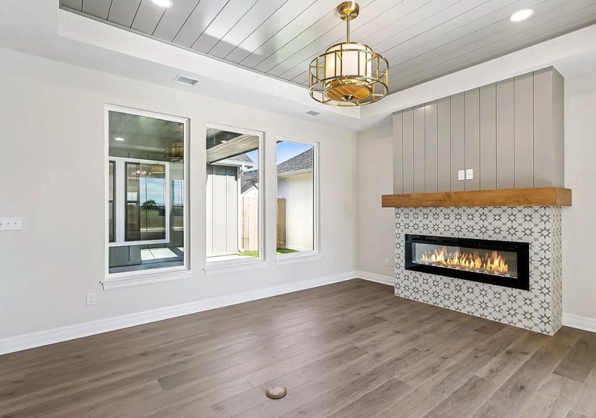 Spacious, unfurnished interior of a new home in The Courtyards at The Moorings, Wichita (Image 9). Spacious, unfurnished interior of a new home in The Courtyards at The Moorings, Wichita (Image 9).