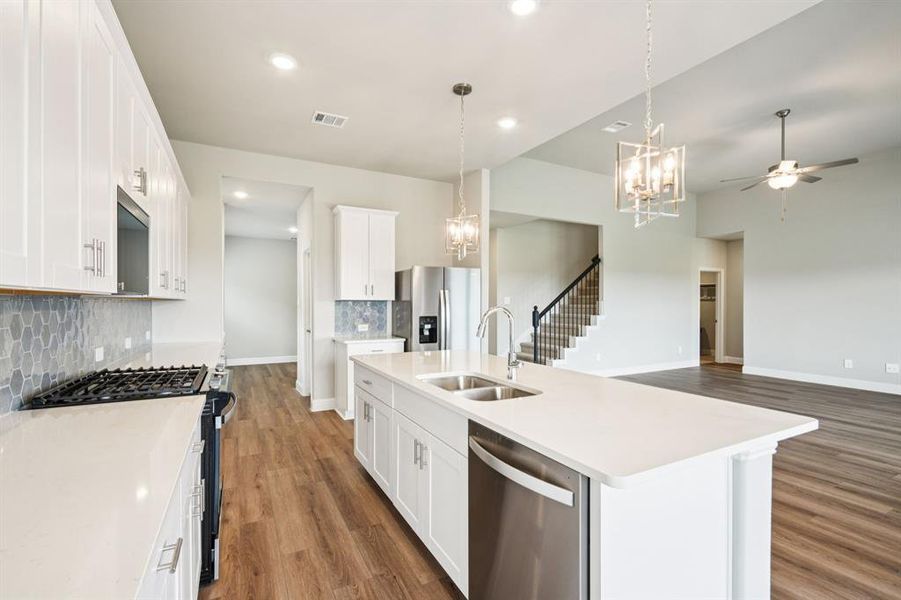 Furnished interior view inside a new home in Lakehaven - Premier Series, Farmersville (Image 6).