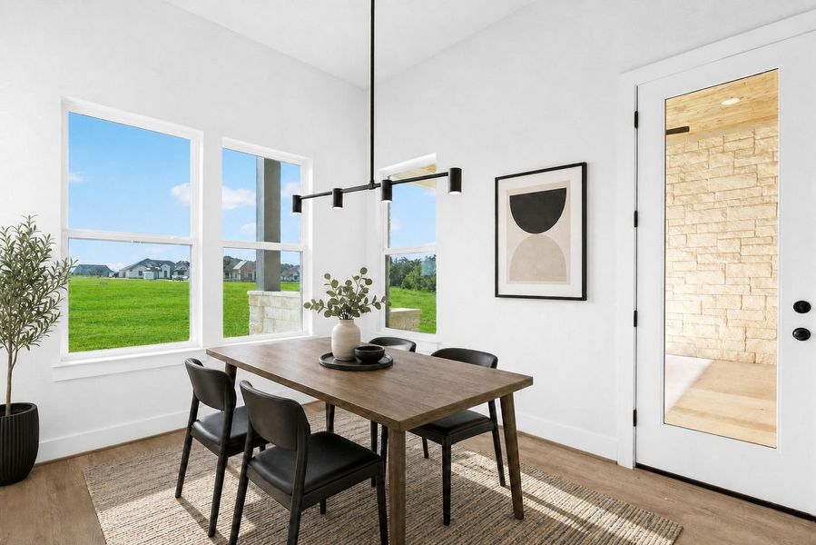 Furnished interior view inside a new home in Leander Estates, Leander (Image 8).
