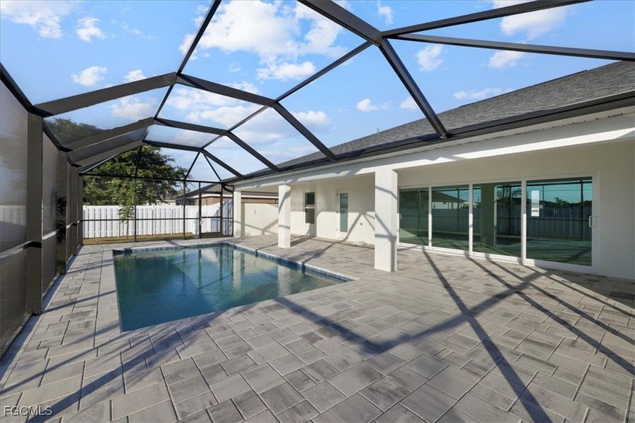 Exterior details and patio area of a home in Cape Coral, Cape Coral (Image 16).