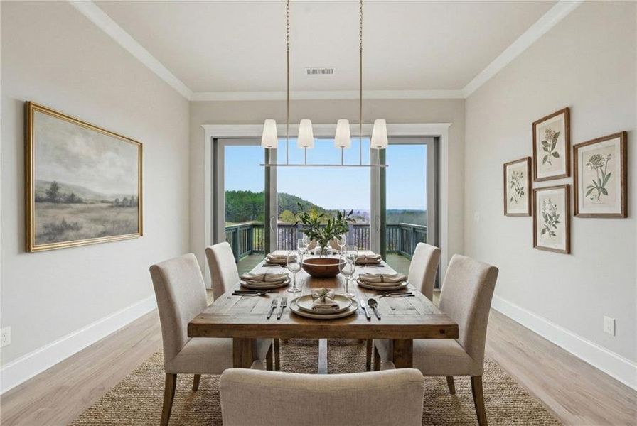Furnished interior view inside a new home in , Gainesville (Image 45).