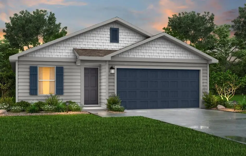 Front exterior of a new home in Tolar Oaks, Tolar, TX, highlighting curb appeal (Image 1). Front exterior of a new home in Tolar Oaks, Tolar, TX, highlighting curb appeal (Image 1).