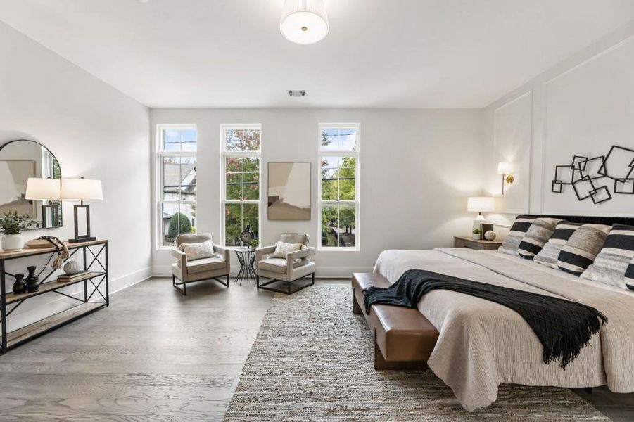 Furnished interior view inside a new home in , Alpharetta (Image 8).