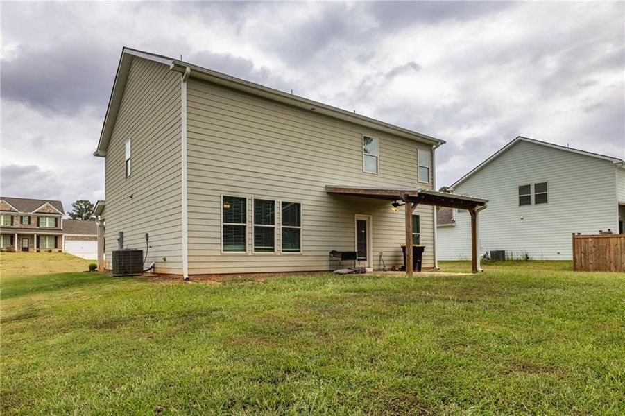 Exterior details and patio area of a home in Vineyard Park, Griffin (Image 1). Exterior details and patio area of a home in Vineyard Park, Griffin (Image 1).
