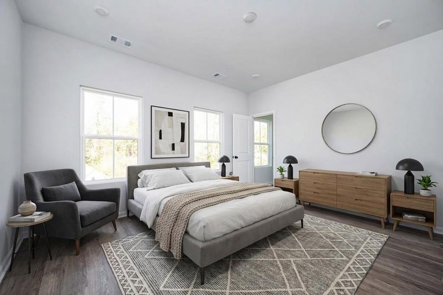 Furnished interior view inside a new home in , Atlanta (Image 9).