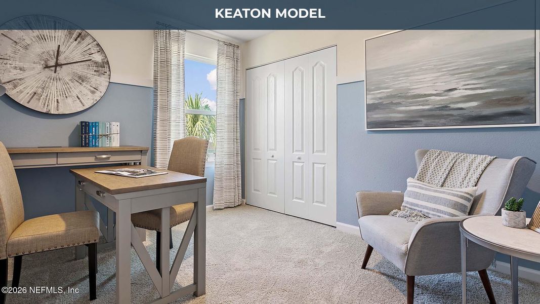 Furnished interior view inside a new home in Bridgewater, St. Augustine (Image 15).