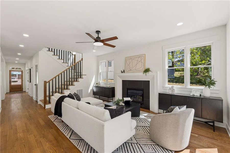 Furnished interior view inside a new home in , Atlanta (Image 13). Furnished interior view inside a new home in , Atlanta (Image 13).