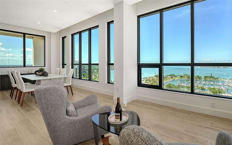 Furnished interior view inside a new home in , Sarasota (Image 6).