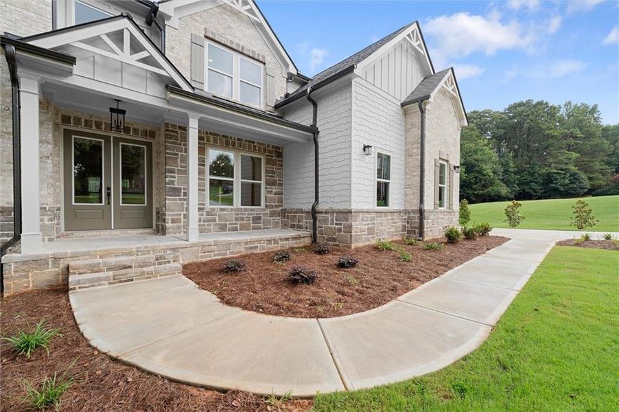 Exterior details and patio area of a home in , Flowery Branch (Image 4). Exterior details and patio area of a home in , Flowery Branch (Image 4).