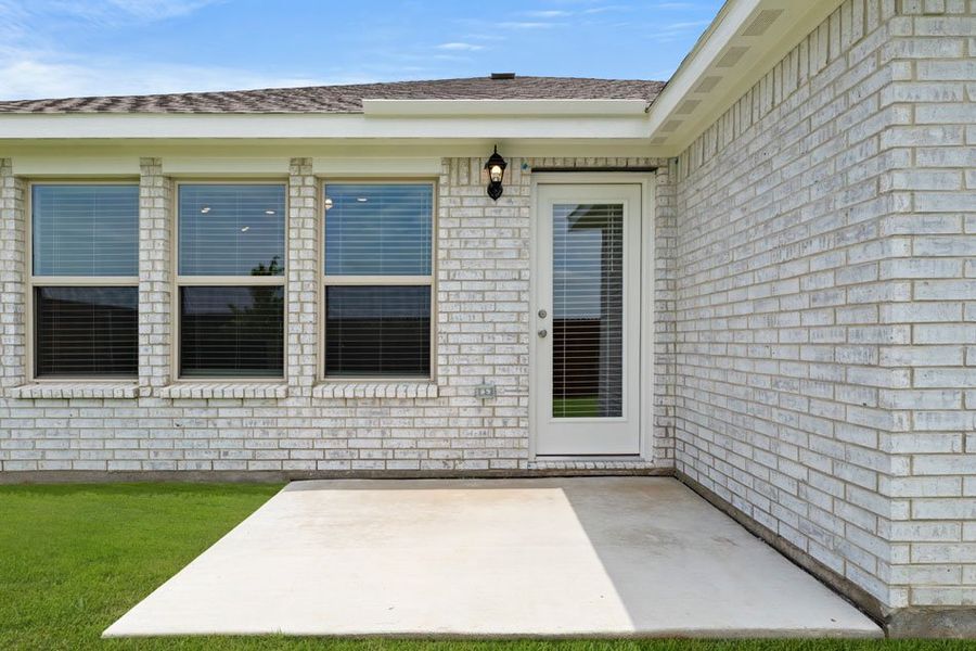 Representative exterior photo of a completed home built from the Austin by Impression Homes in Northspur, Terrell, TX (Image 4). Representative exterior photo of a completed home built from the Austin by Impression Homes in Northspur, Terrell, TX (Image 4).