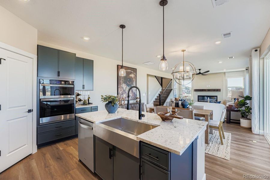 Furnished interior view inside a new home in Wolf Creek Run, Strasburg (Image 5).