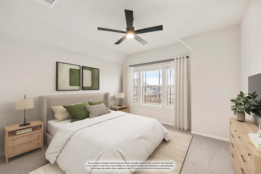 Furnished interior view inside a new home in Villages of Hurricane Creek, Anna (Image 18).