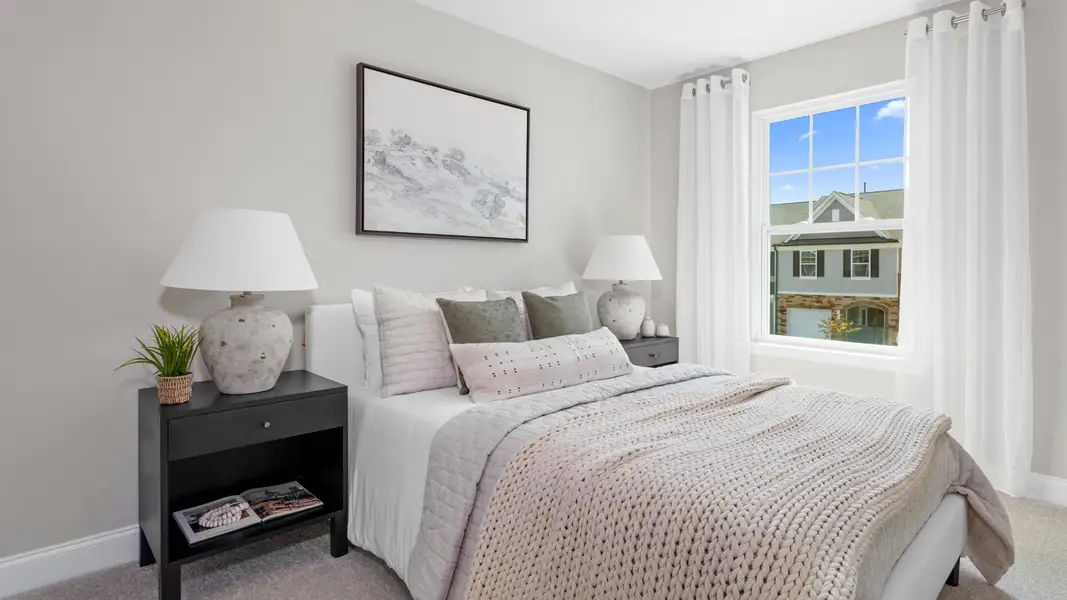 Furnished interior view inside a new home in Kensley Grove, Fuquay Varina (Image 11). Furnished interior view inside a new home in Kensley Grove, Fuquay Varina (Image 11).