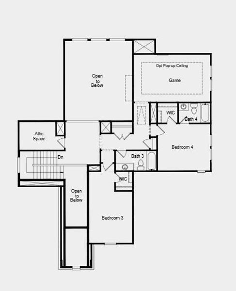 Additional Highlights Include: Study in place of flex, extended primary suite, drop-in tub at primary bath, covered patio, pop-up ceilings at game room, and secondary bathroom upstairs. Additional Highlights Include: Study in place of flex, extended primary suite, drop-in tub at primary bath, covered patio, pop-up ceilings at game room, and secondary bathroom upstairs.