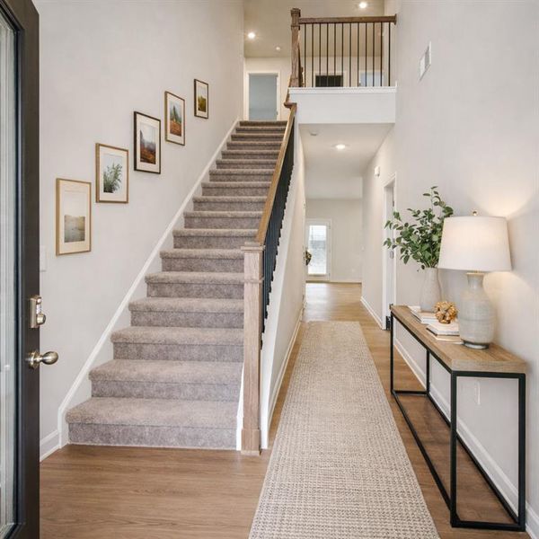 Furnished interior view inside a new home in The Hills at Cedar Creek, Winder (Image 3).