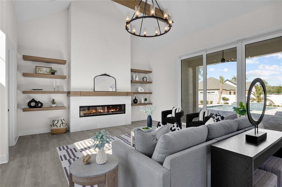 Furnished interior view inside a new home in , Newberry (Image 8).