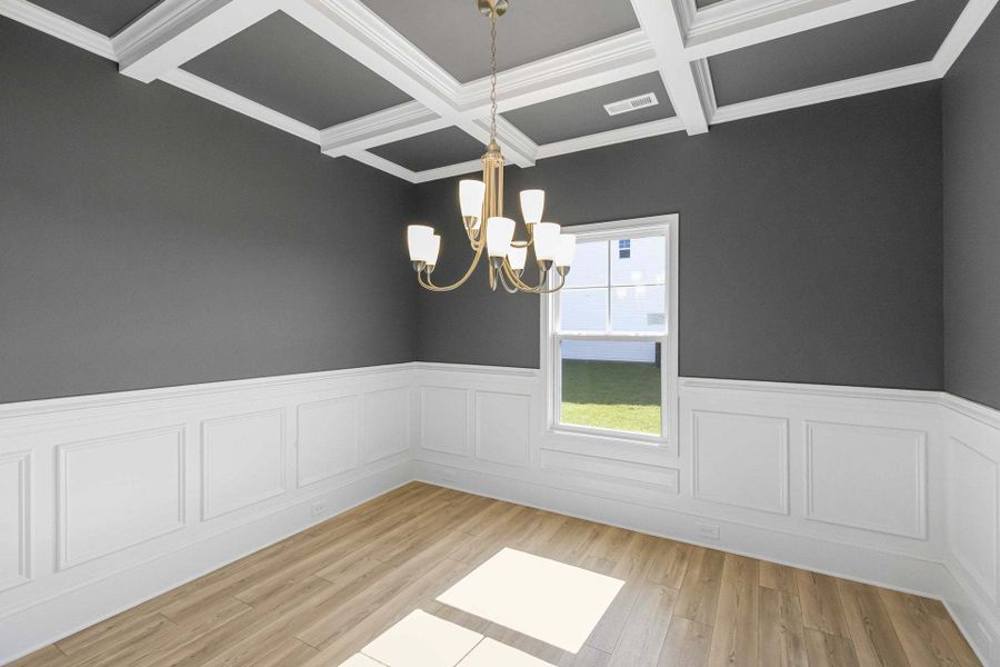 Representative unfurnished interior of a home built from the Magnolia by Caviness & Cates Communities in Bartlett Manor, Youngsville (Image 145).