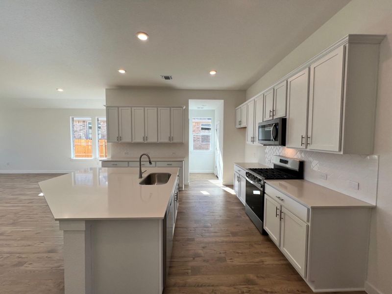 Furnished interior view inside a new home in Rosenbusch Ranch, Leander (Image 3). Furnished interior view inside a new home in Rosenbusch Ranch, Leander (Image 3).