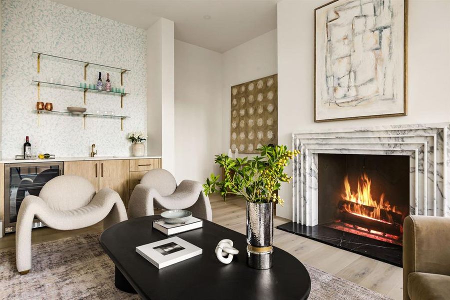 Furnished interior view inside a new home in , Dallas (Image 34).