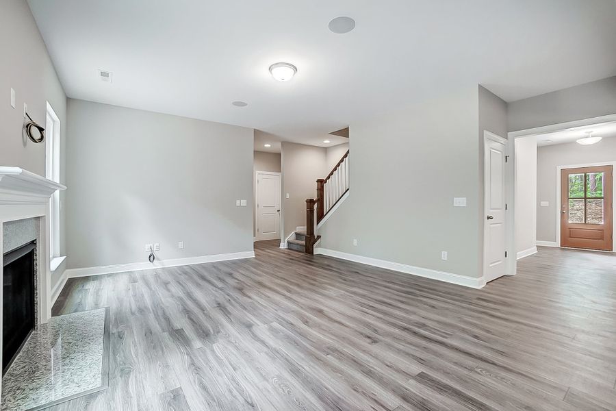 Representative unfurnished interior of a home built from the Badin by Caruso Homes in Blue Run, Raleigh (Image 21). Representative unfurnished interior of a home built from the Badin by Caruso Homes in Blue Run, Raleigh (Image 21).