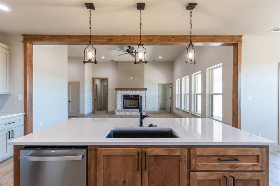Furnished interior view inside a new home in , Abilene (Image 28).