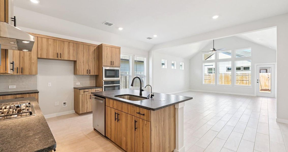 Furnished interior view inside a new home in Trace, San Marcos (Image 11).