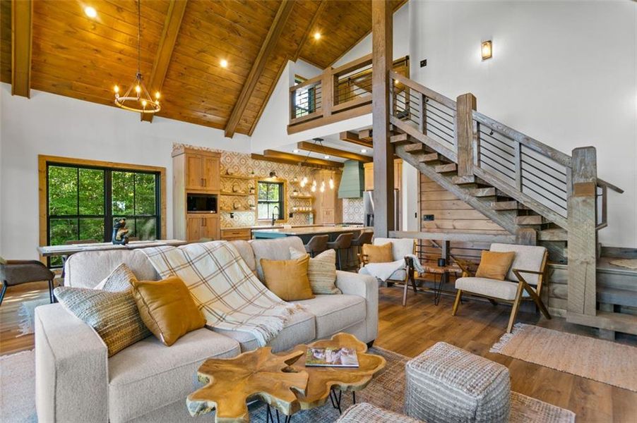 Furnished interior view inside a new home in , Talking Rock (Image 19).