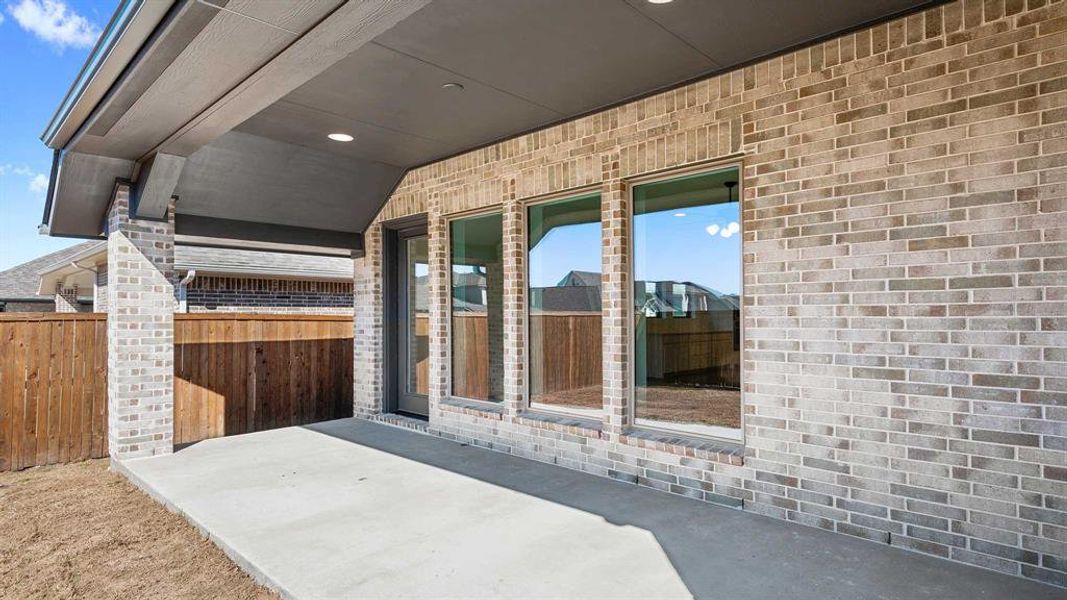 Exterior details and patio area of a home in Devonshire, Forney (Image 3).