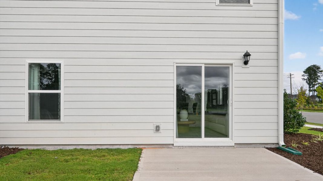 Exterior details and patio area of a home in Fishel Village, Winston-Salem (Image 2).
