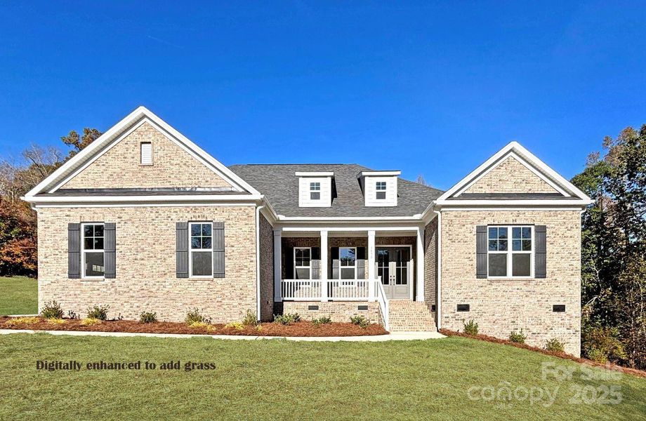 Front exterior of a new home in , Concord, NC, highlighting curb appeal (Image 1). Front exterior of a new home in , Concord, NC, highlighting curb appeal (Image 1).