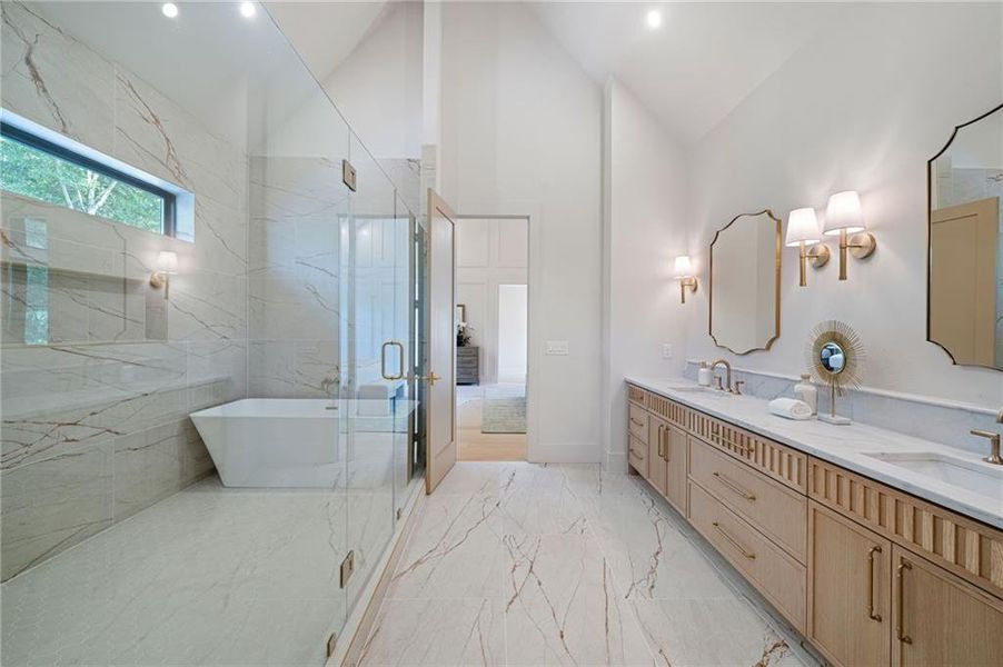 Furnished interior view inside a new home in , Atlanta (Image 33).