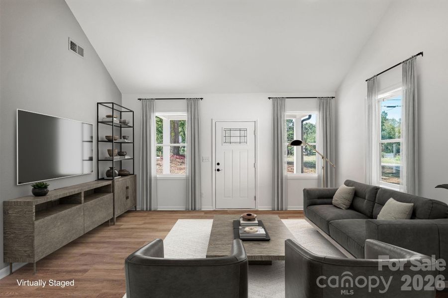 Furnished interior view inside a new home in , Cherryville (Image 8).