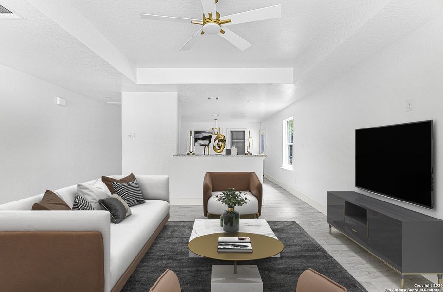 Furnished interior view inside a new home in , Spring Branch (Image 7).