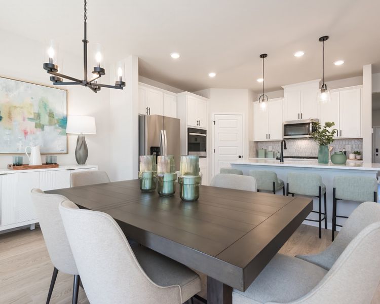 Furnished interior view inside a new home in Vines at Mill Creek - Estate Series, Braselton (Image 6).